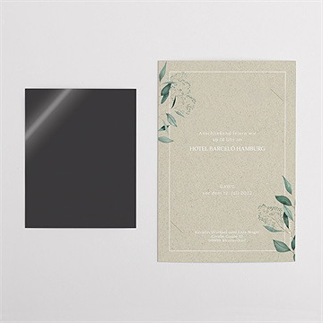 Hochzeitseinladung intime blätterwelt - duo - vue 5