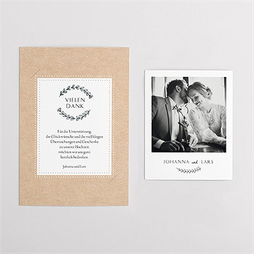 Dankeskarte Hochzeit perfekt geplant - duo - vue 4