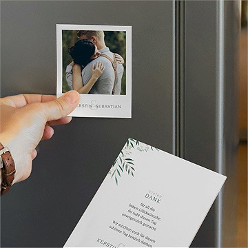 Dankeskarte Hochzeit olivenzweig - duo - vue 3