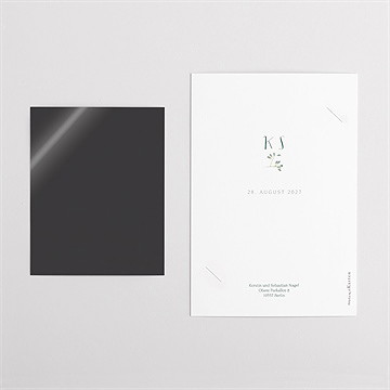 Dankeskarte Hochzeit olivenzweig - duo - vue 5