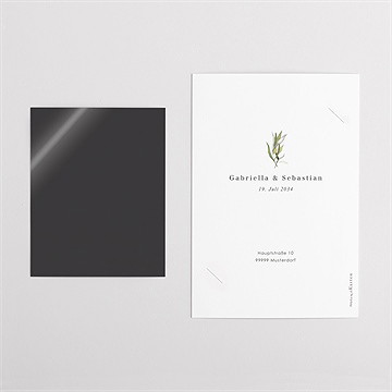 Dankeskarte Hochzeit provence - duo - vue 5