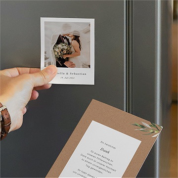 Dankeskarte Hochzeit provence - duo - vue 3