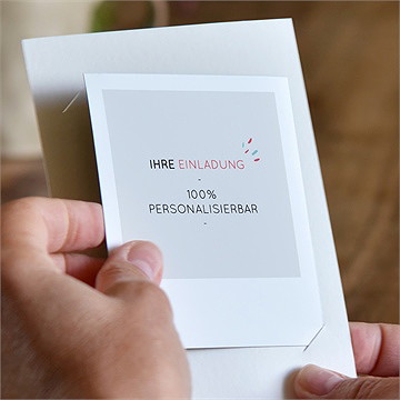 Hochzeitseinladung Blanco Duo Hochzeit (N23128) - vue 2