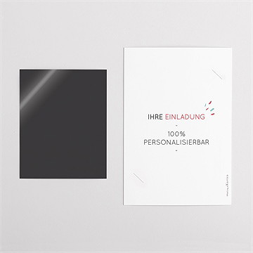 Hochzeitseinladung Blanco Duo Hochzeit (N23128) - vue 5