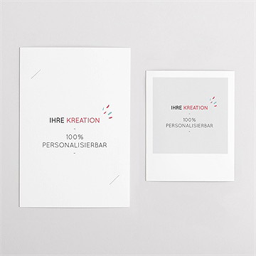 Dankeskarte Hochzeit blanco duo hochzeit (n23129) - vue 4