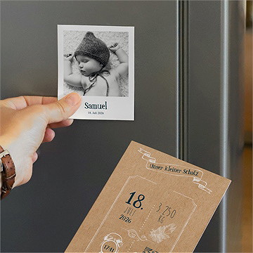 Geburtskarte wir präsentieren stolz - duo - vue 3