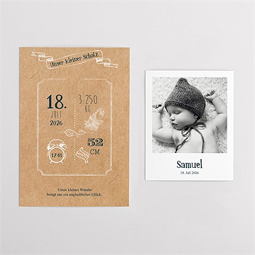 Geburtskarte wir präsentieren stolz - duo - vue 4