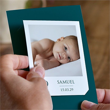 Geburtskarte collage - duo - vue 2