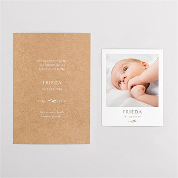 Geburtskarte schöner umschlag - duo - vue 4