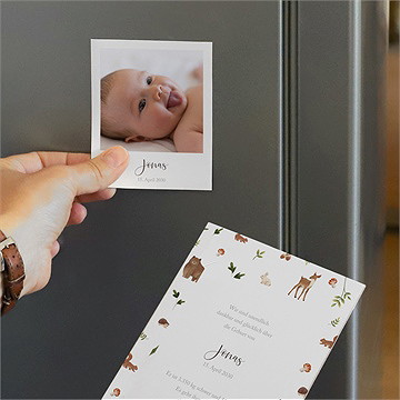 Geburtskarte fröhliche gefährten - duo - vue 3