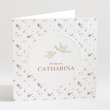 Einladung Taufe zarte tauben