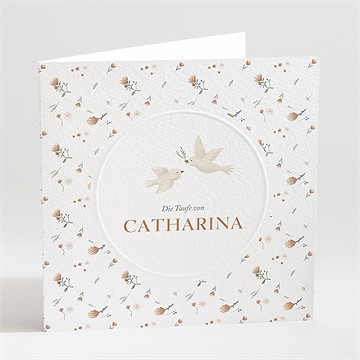 Einladung Taufe zarte tauben