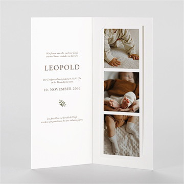 Einladung Taufe fuchs im wald - fotostreifen - vue 2