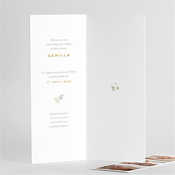 Einladung Taufe weißer bär - fotostreifen - vue 3