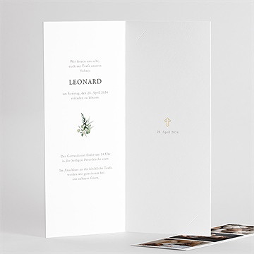 Einladung Taufe eukalyptuskranz -fotostreifen - vue 3