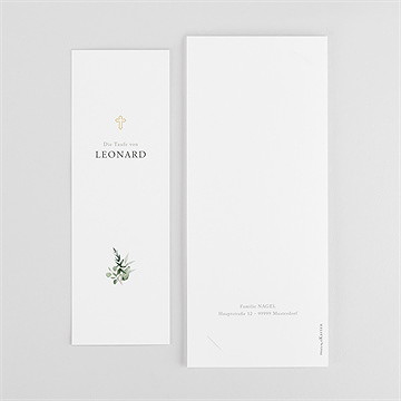 Einladung Taufe eukalyptuskranz -fotostreifen - vue 4