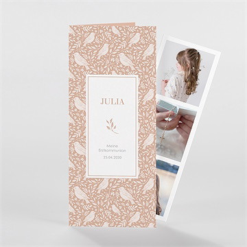 Einladung Kommunion vogelschwarm