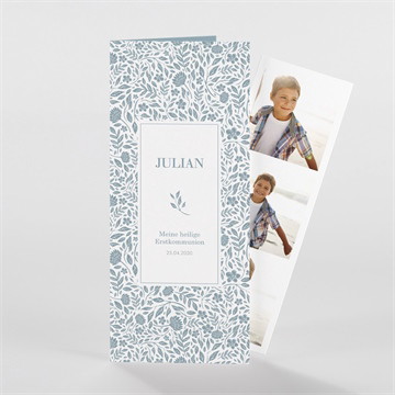 Einladung Kommunion blätterwerk