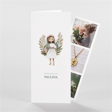 Einladung Kommunion engelchen