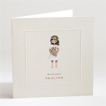 Einladung Kommunion blumenmädchen