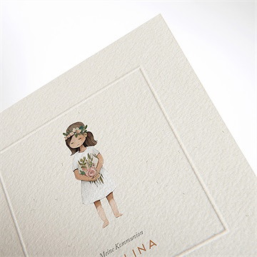 Einladung Kommunion blumenmädchen - vue 2