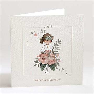 Einladung Kommunion blumenfest