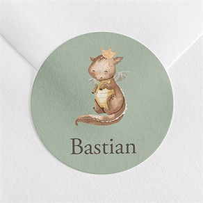 Sticker Geburt kleiner drache