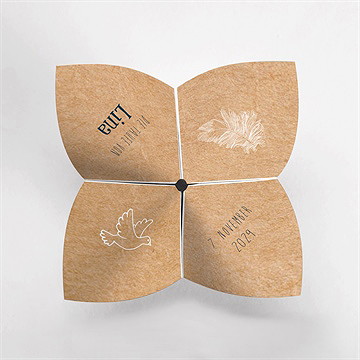 Einladung Taufe piktogramme - origami - vue 2