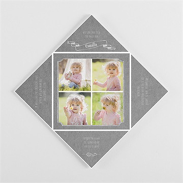 Einladung Taufe symbolisch - origami - vue 3