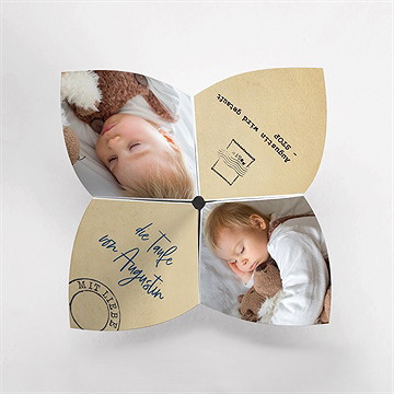 Einladung Taufe telegramm zur taufe - origami - vue 2