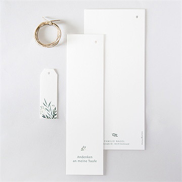 Einladung Taufe pflanzenschmuck - dreiteilig - vue 5