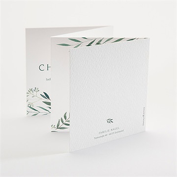 Einladung Taufe pflanzenschmuck - akkordeon - vue 3