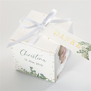 Geschenkbox Taufe graziös - gold - vue 4