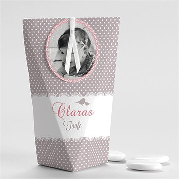 Geschenkbox Taufe vogelgesang mädchen- schachtel