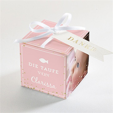Geschenkbox Taufe zarte hoffnung - gold