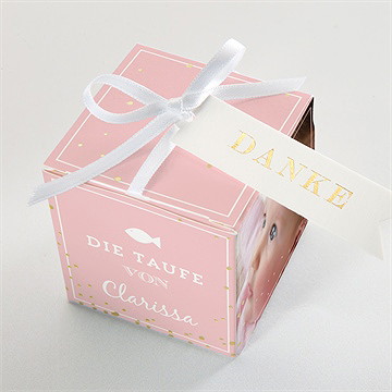 Geschenkbox Taufe zarte hoffnung - gold - vue 4