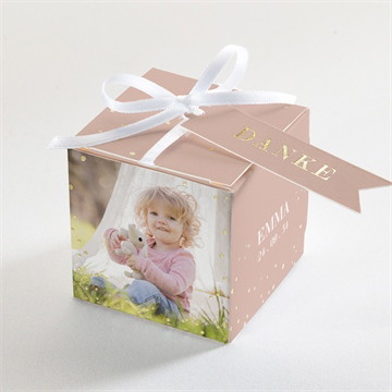 Geschenkbox - Würfel mit Vergoldung