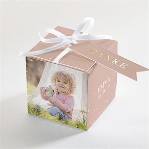 Geschenkbox Taufe seerose - gold