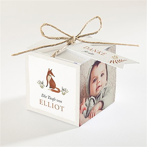 Geschenkbox Taufe fuchs