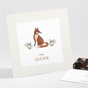 Dankeskarte Taufe fuchs
