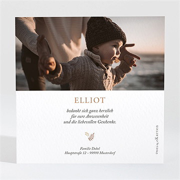 Dankeskarte Taufe fuchs - vue 2