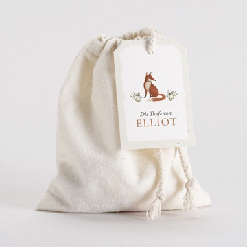 Geschenkbeutel Taufe Fuchs