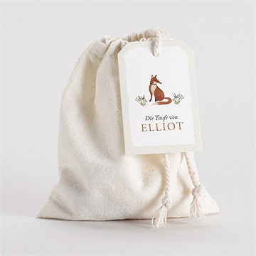 Geschenkbeutel Taufe Fuchs
