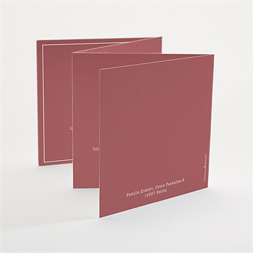 Einladung Taufe Polaroid Design - Akkordeon - vue 4