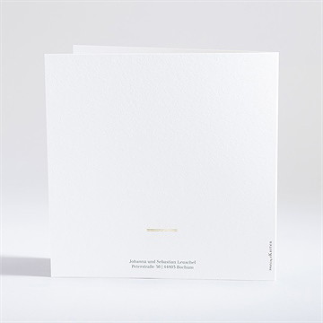 Einladung Taufe rosenkranz - gold - vue 4