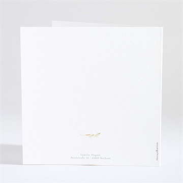 Einladung Taufe runder blumenkranz - vue 4