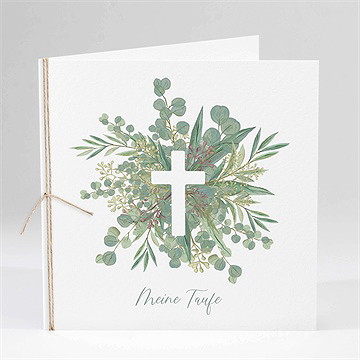 Einladung Taufe graziös - klappkarte