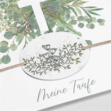 Einladung Taufe graziös - saatpapier - vue 2