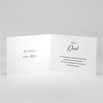 Trauerdanksagung Ewig - Klappkarte Quer - vue 2
