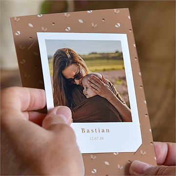 Geburtskarte herbstlich - duo - vue 2